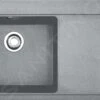 Franke Mythos - Évier En Granite MTG 611/2, 1000x515 Mm, Pierre Grise 114.0150.007