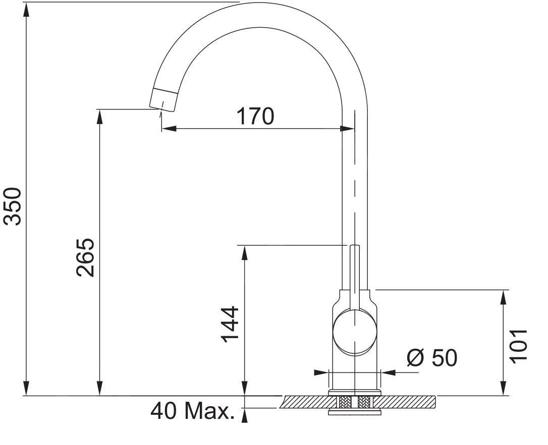 Franke Colonnes - Ensemble De Cuisine T107, évier En Tectonite S2D 611-78 XL Et Mitigeur FP 9000.084, Gris 143.0675.737 3 Franke Colonnes - Ensemble De Cuisine T107, évier En Tectonite S2D 611-78 XL Et Mitigeur FP 9000.084, Gris 143.0675.737 – Image 3