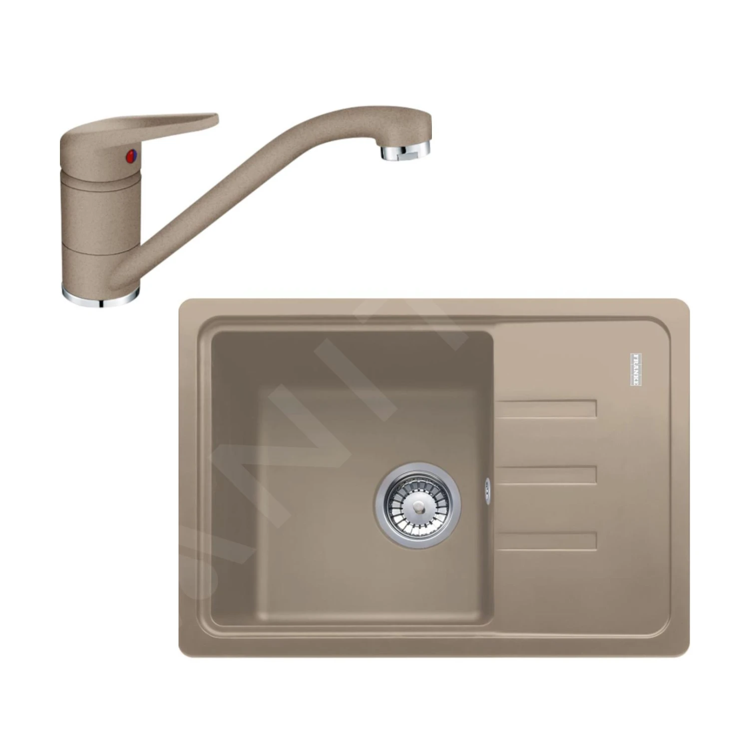 Franke Colonnes - Ensemble De Cuisine G117, évier En Fragranit BSG 611-62 Et Mitigeur FC 9541.424, Cachemire 114.0510.434 1 Franke Colonnes - Ensemble De Cuisine G117, évier En Fragranit BSG 611-62 Et Mitigeur FC 9541.424, Cachemire 114.0510.434