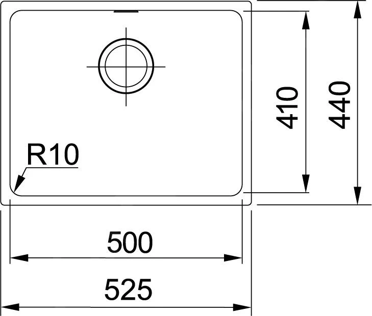 Franke Sirius - Évier En Tectonite SID 110-50, 525x440 Mm, Noir 125.0363.789 2 Franke Sirius - Évier En Tectonite SID 110-50, 525x440 Mm, Noir 125.0363.789 – Image 2
