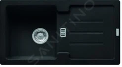 Franke Strata - Évier En Fragranit STG 614-78, 780x435 Mm, Noir Mat 114.0661.517