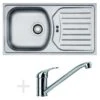 Franke Colonnes - Set De Cuisine N34, évier En Inox ETN 614 N ETHOS + Robinet FB 250.031, Chrome 101.0684.388