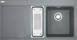 Franke Mythos - Évier En Fragranit MTG 651-100/7, 1000x515 Mm, Pierre Gris 114.0150.029