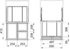 Franke Poubelle Tri Sélectif - Poubelle Encastrée FX 60 26-11-11 121.0557.763 7 Franke Poubelle Tri Sélectif - Poubelle Encastrée FX 60 26-11-11 121.0557.763 -Kitchen Soldes fdf396285263d2280e20ac94